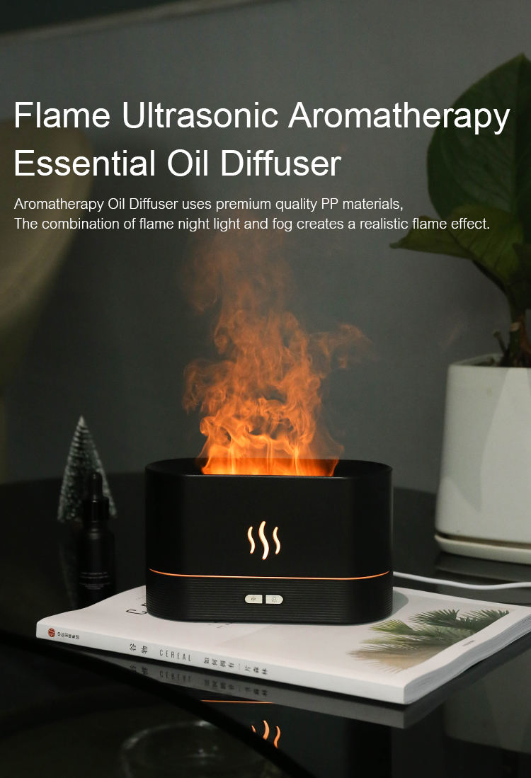 Cozy Hearth Essential Oil Room Flame Diffuser freeshipping - Natural Zen Home Fragrance Studio